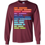 T-Shirts Maroon / YS 80s Classics Youth Long Sleeve T-Shirt