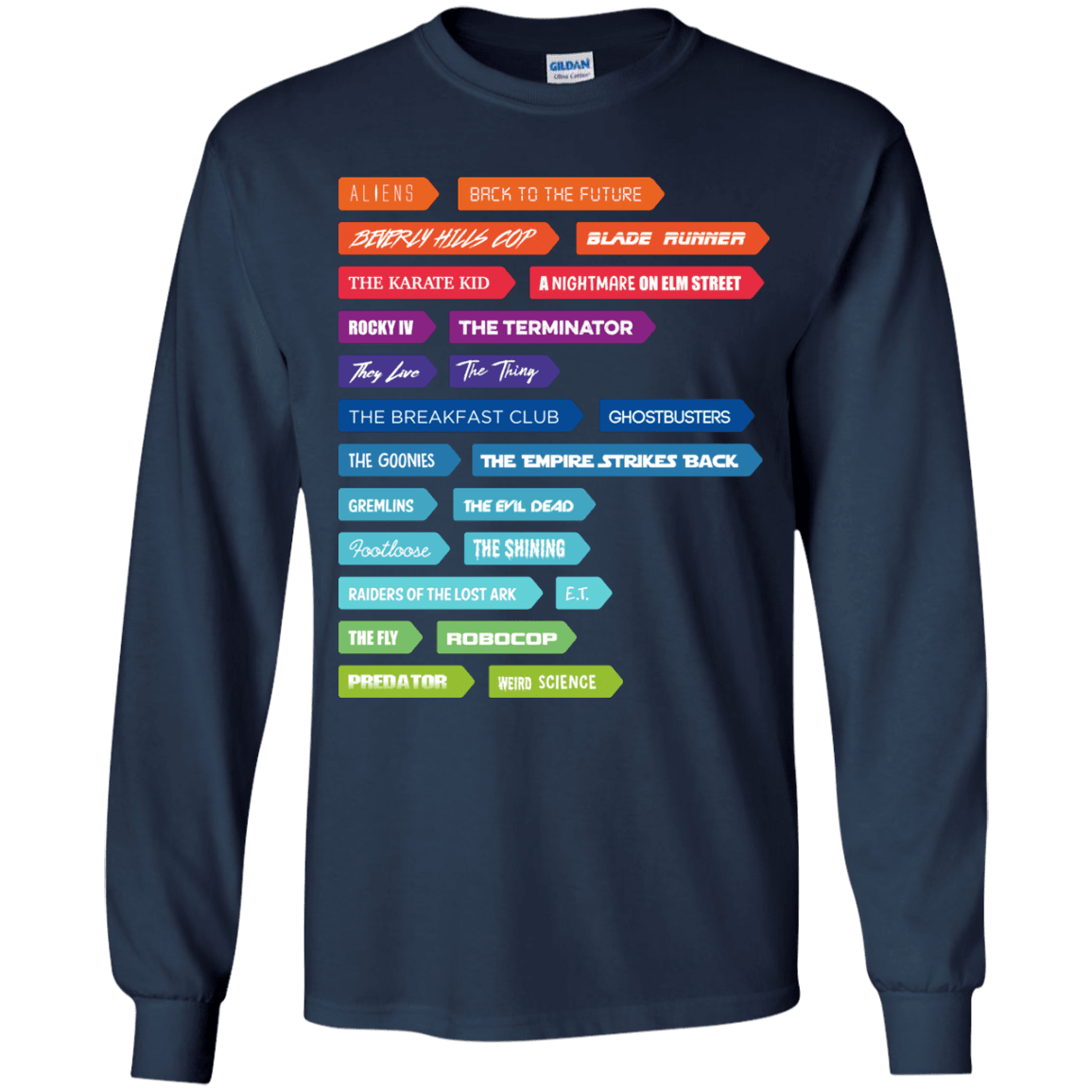 T-Shirts Navy / YS 80s Classics Youth Long Sleeve T-Shirt