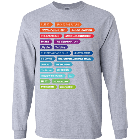 T-Shirts Sport Grey / YS 80s Classics Youth Long Sleeve T-Shirt