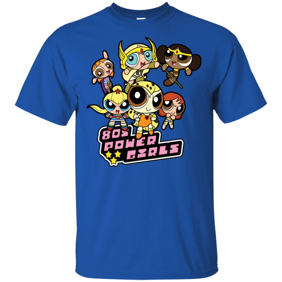T-Shirts Royal / S 80s Power Girls T-Shirt