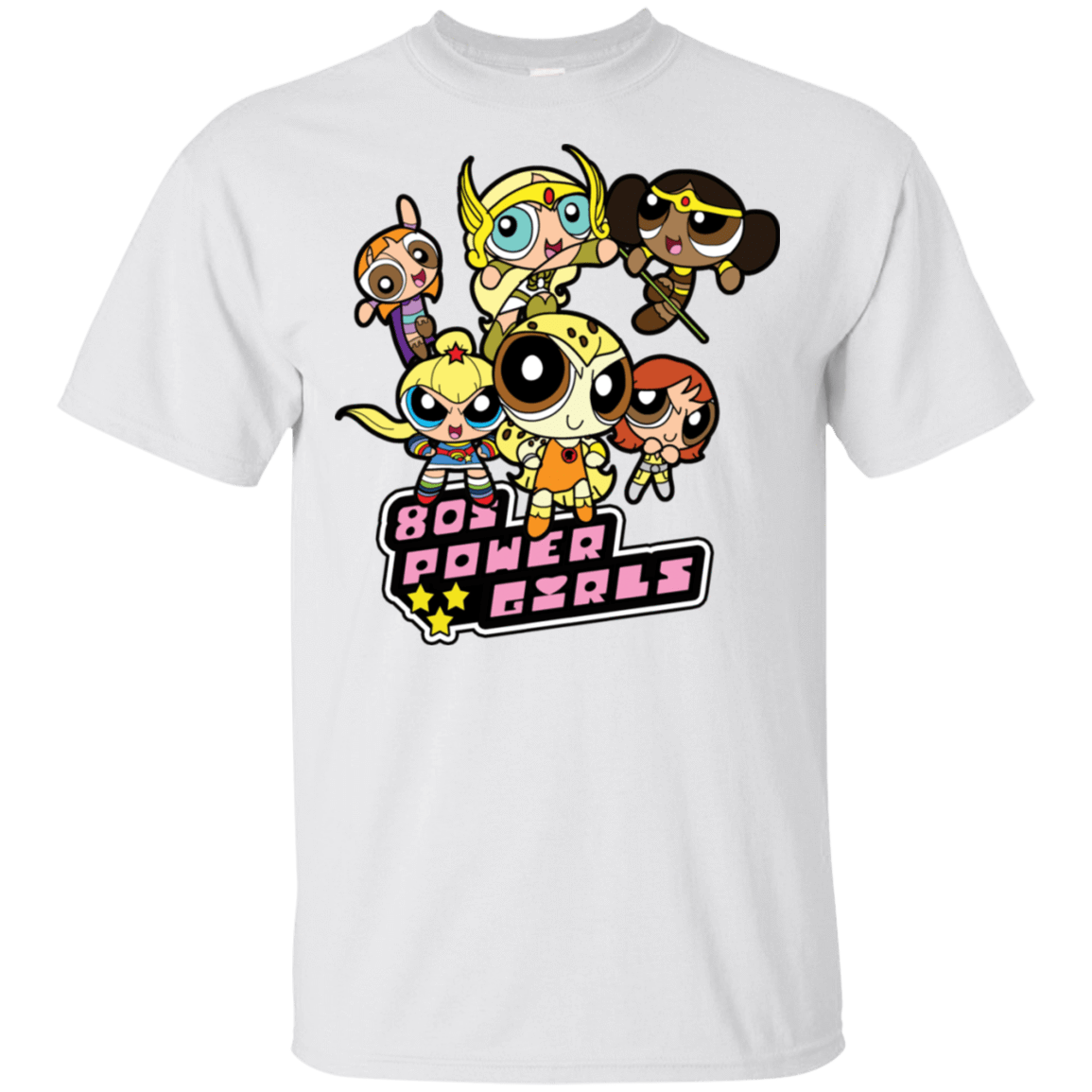 T-Shirts White / S 80s Power Girls T-Shirt