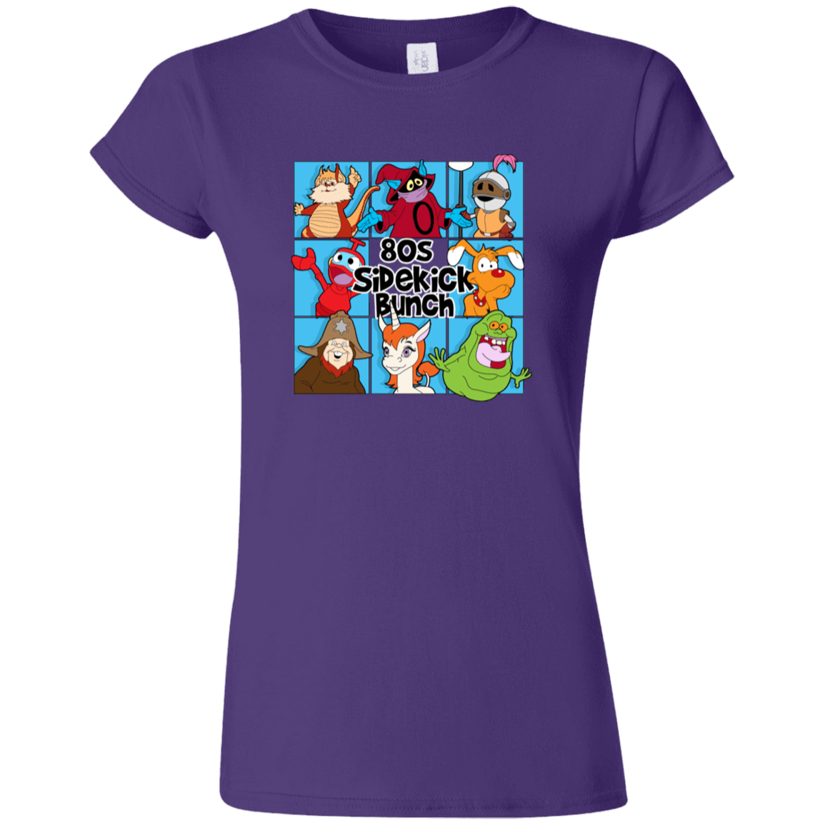T-Shirts Purple / S 80s Sidekick Bunch Junior Slimmer-Fit T-Shirt