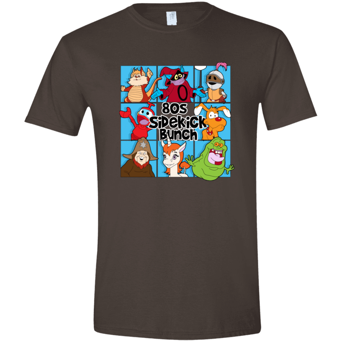 T-Shirts Dark Chocolate / S 80s Sidekick Bunch Men's Semi-Fitted Softstyle
