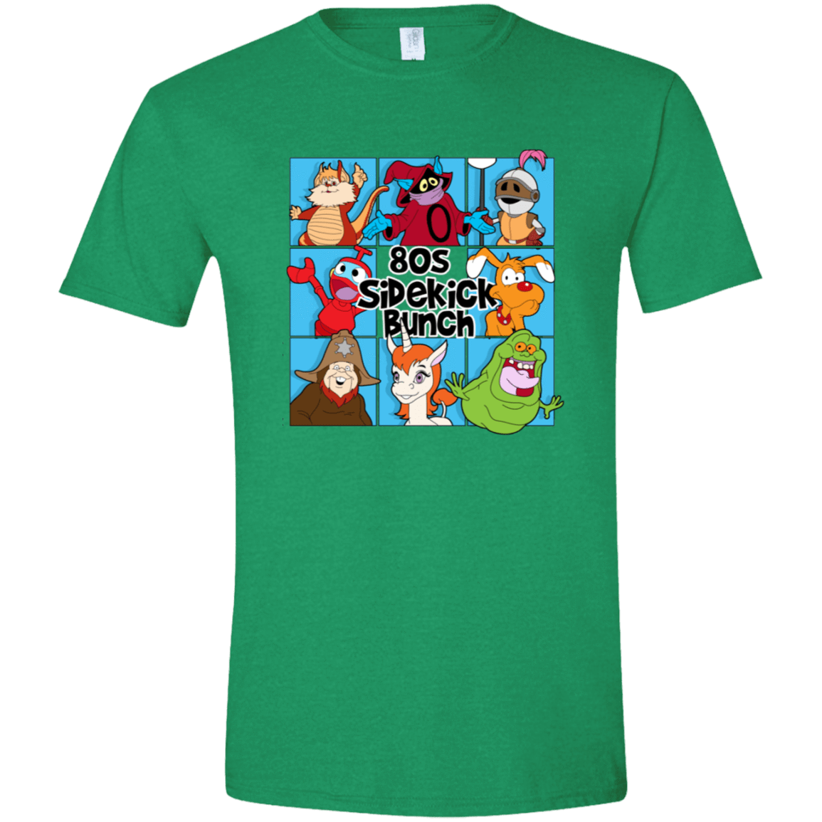 T-Shirts Heather Irish Green / S 80s Sidekick Bunch Men's Semi-Fitted Softstyle