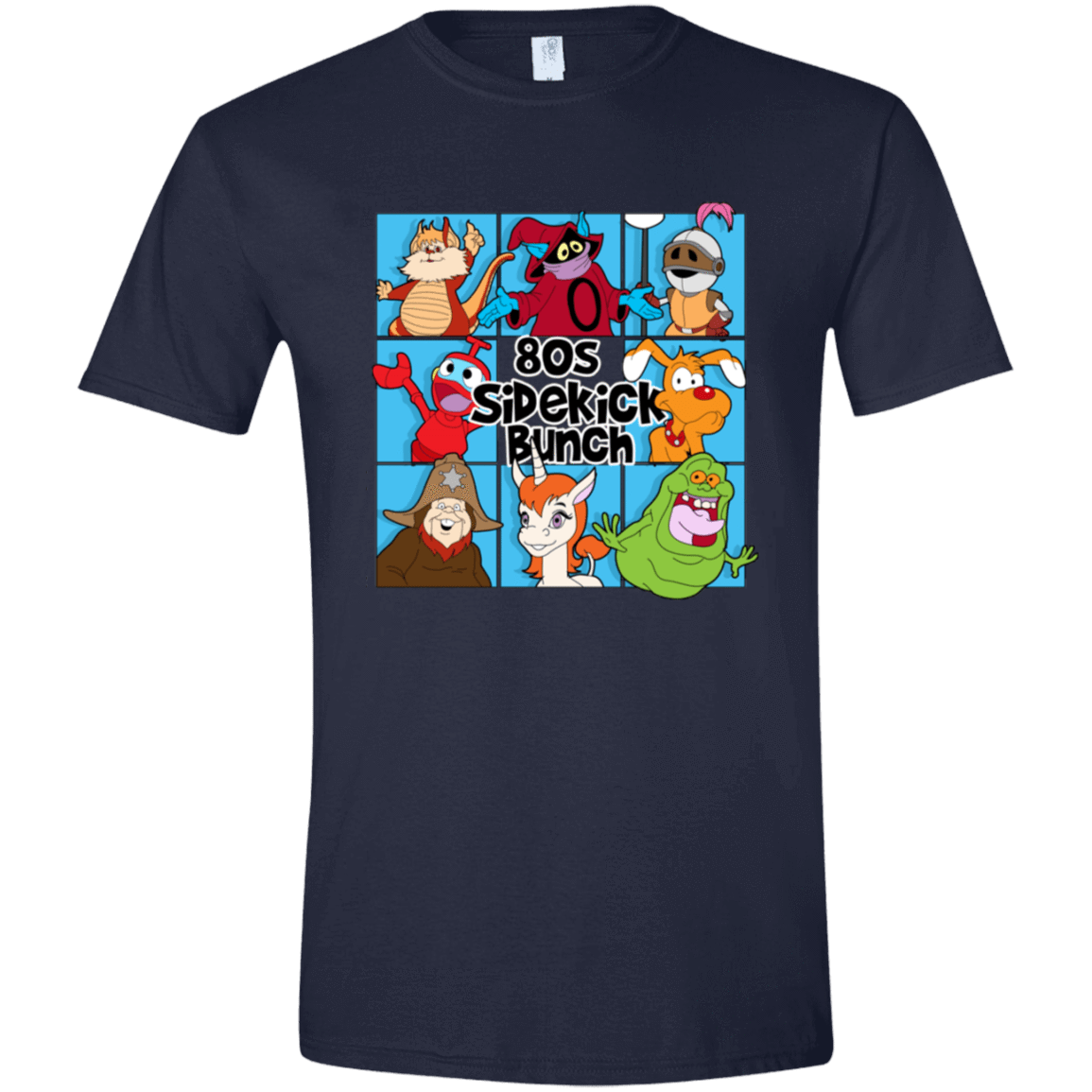 T-Shirts Navy / S 80s Sidekick Bunch Men's Semi-Fitted Softstyle