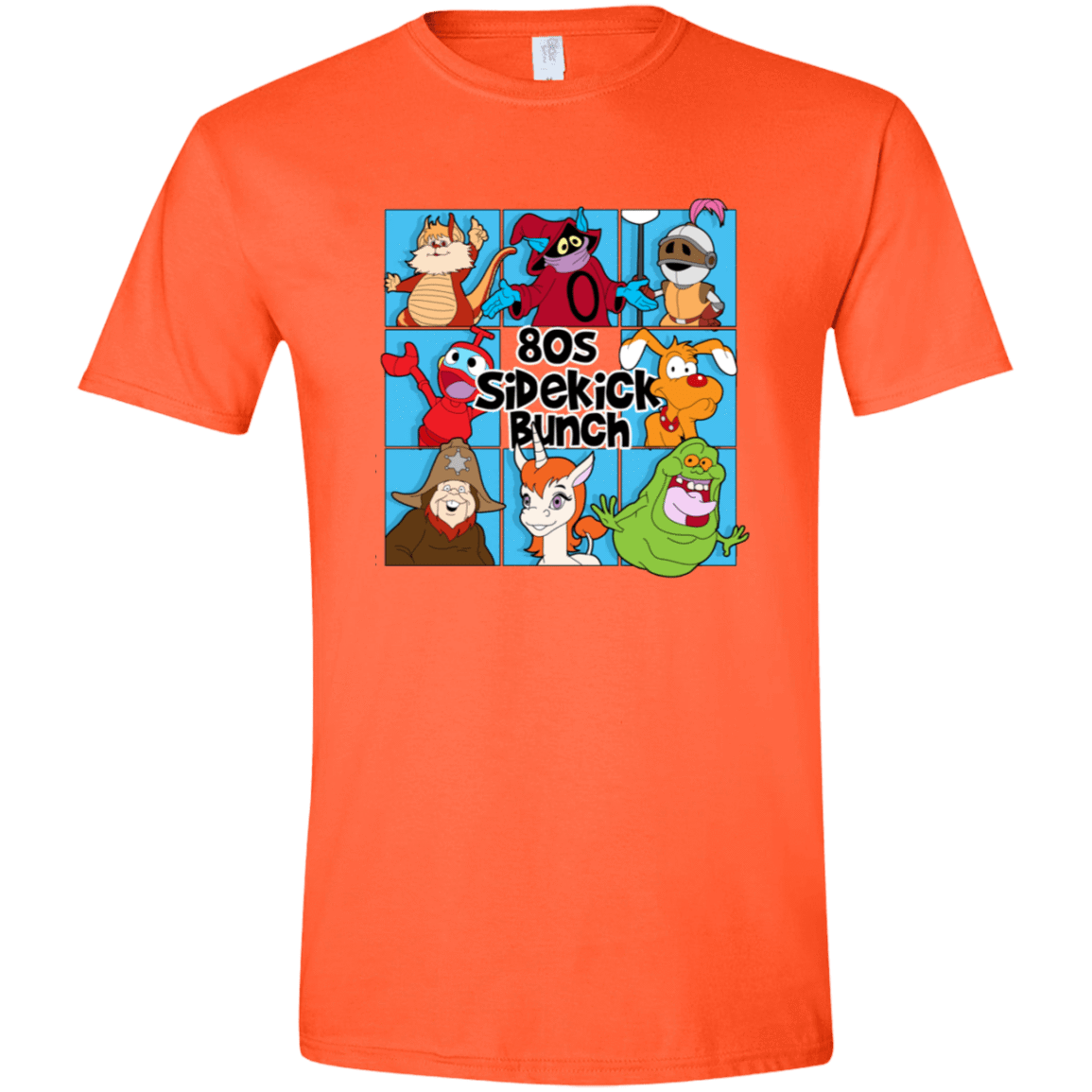 T-Shirts Orange / S 80s Sidekick Bunch Men's Semi-Fitted Softstyle