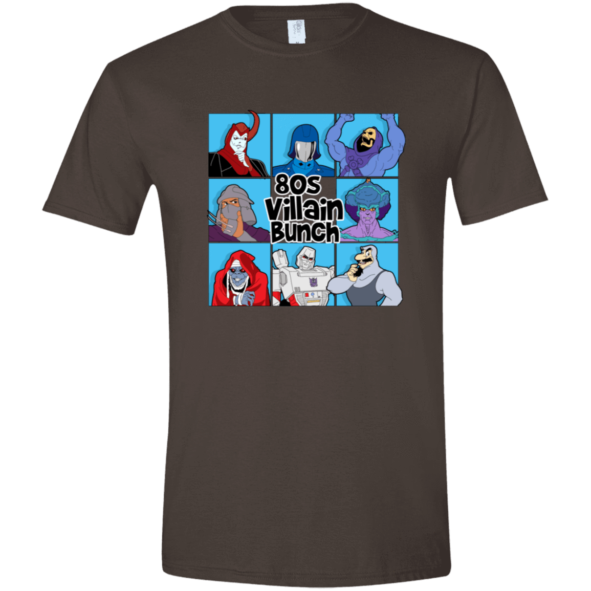 T-Shirts Dark Chocolate / S 80s Villians Bunch Men's Semi-Fitted Softstyle