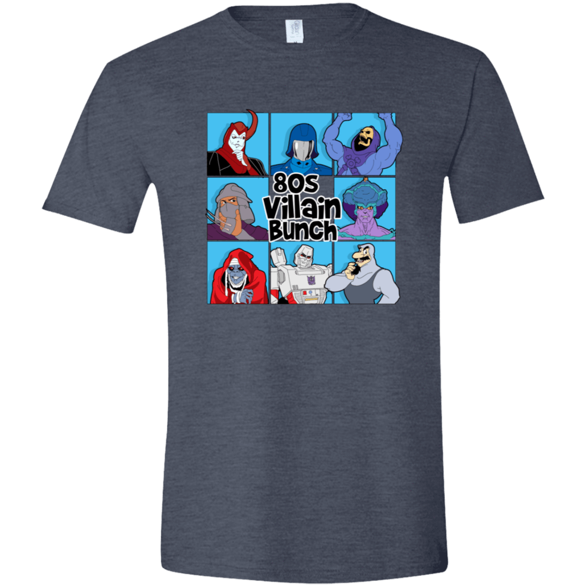 T-Shirts Heather Navy / S 80s Villians Bunch Men's Semi-Fitted Softstyle