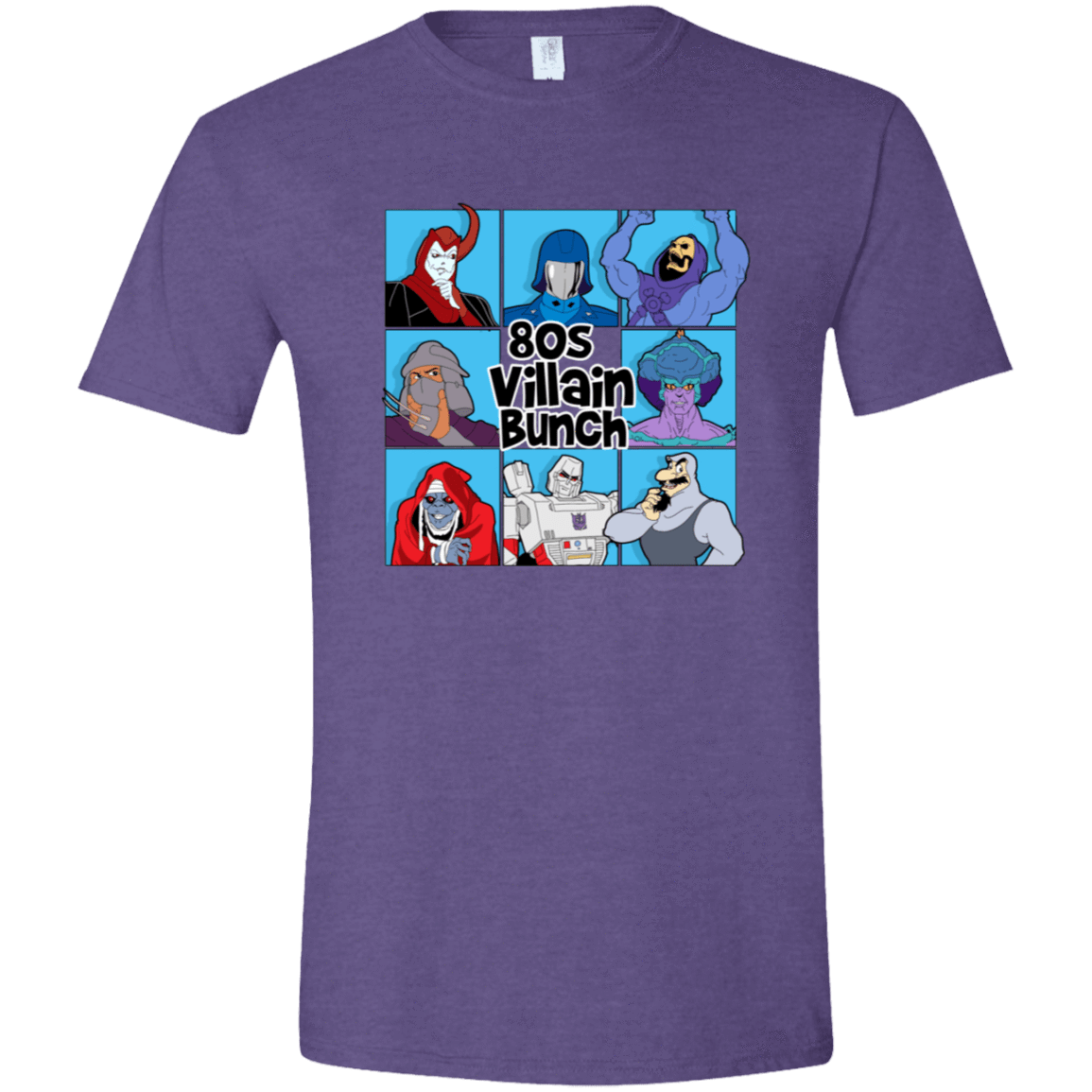 T-Shirts Heather Purple / S 80s Villians Bunch Men's Semi-Fitted Softstyle