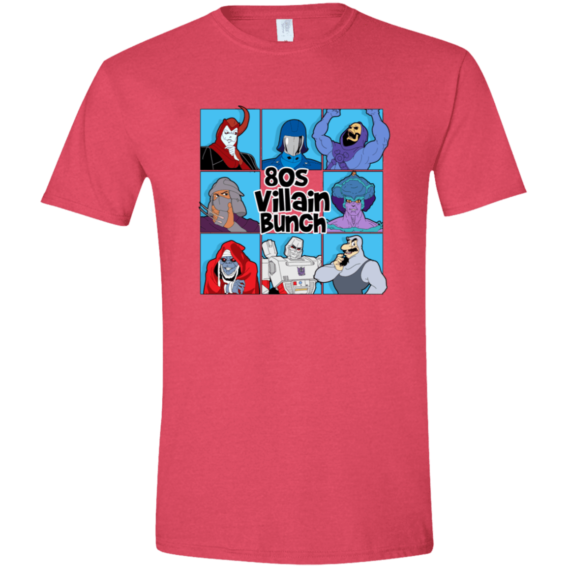 T-Shirts Heather Red / S 80s Villians Bunch Men's Semi-Fitted Softstyle