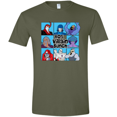 T-Shirts Military Green / S 80s Villians Bunch Men's Semi-Fitted Softstyle