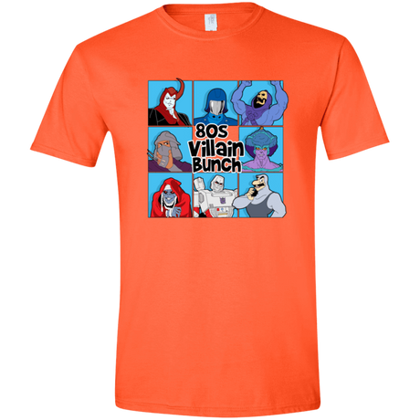 T-Shirts Orange / S 80s Villians Bunch Men's Semi-Fitted Softstyle