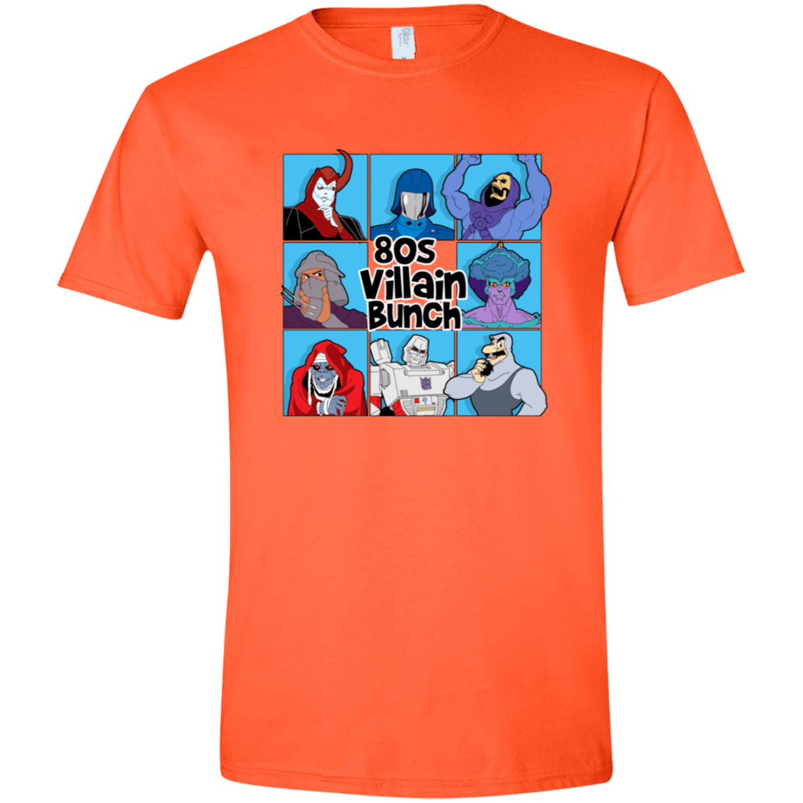 T-Shirts Orange / S 80s Villians Bunch Men's Semi-Fitted Softstyle