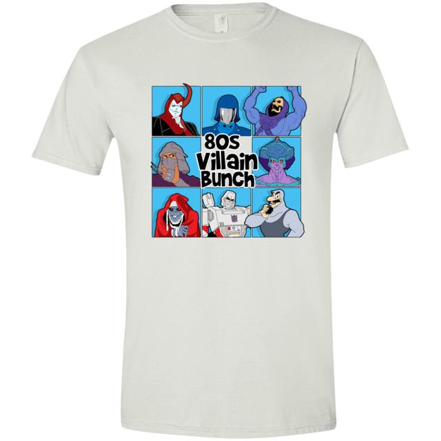 T-Shirts White / X-Small 80s Villians Bunch Men's Semi-Fitted Softstyle