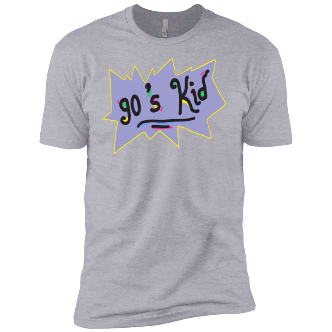 T-Shirts Heather Grey / YXS 90's Kid Boys Premium T-Shirt