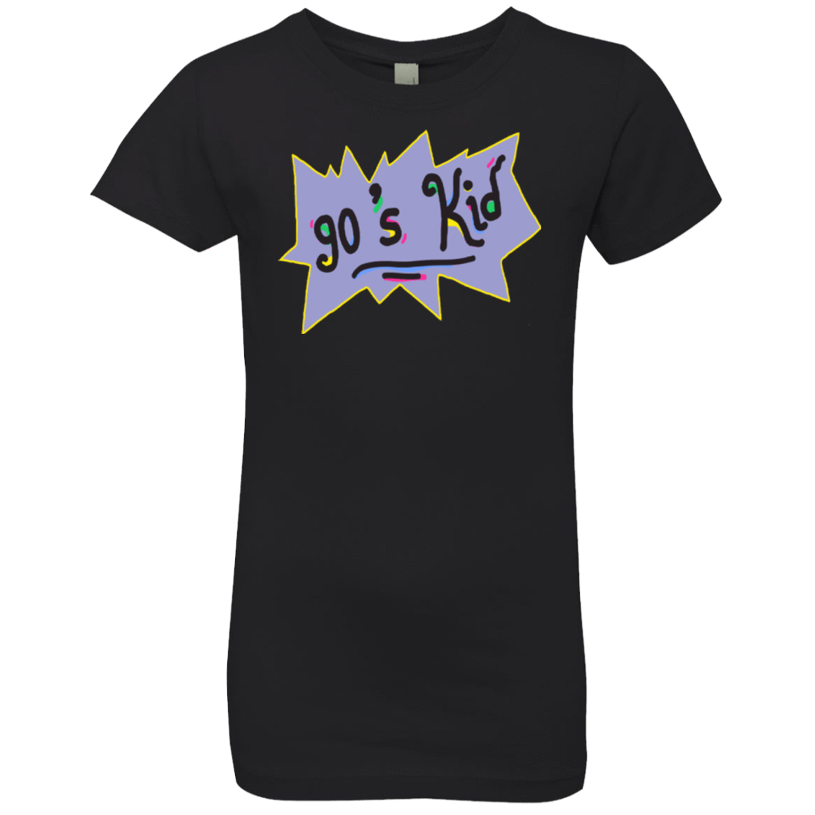T-Shirts Black / YXS 90's Kid Girls Premium T-Shirt