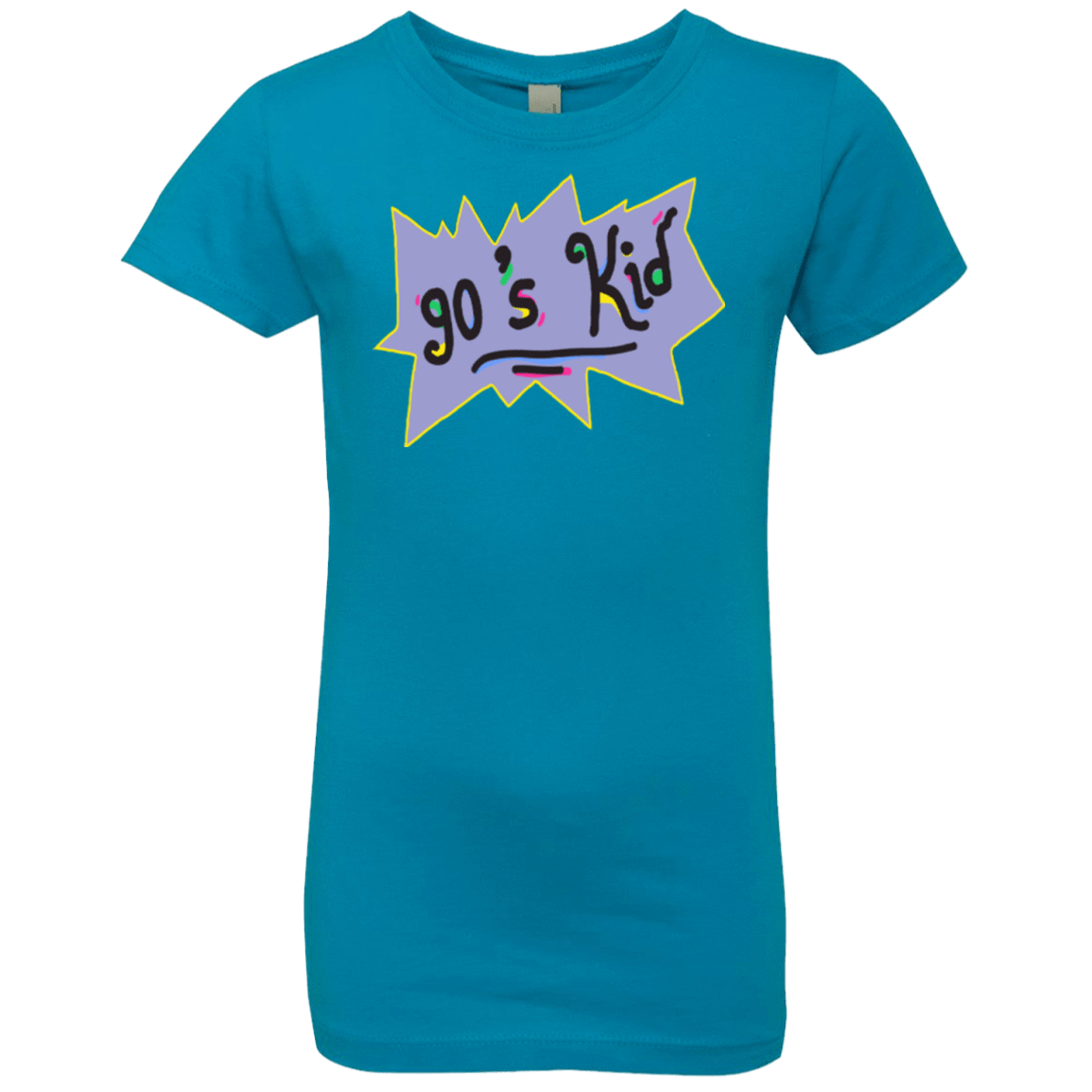 T-Shirts Turquoise / YXS 90's Kid Girls Premium T-Shirt
