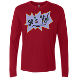 T-Shirts Cardinal / Small 90's Kid Men's Premium Long Sleeve