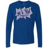T-Shirts Royal / Small 90's Kid Men's Premium Long Sleeve