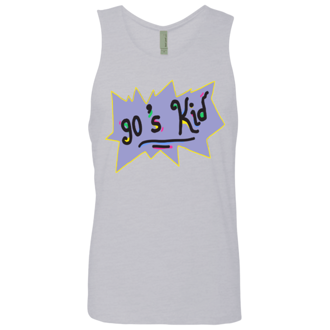 T-Shirts Heather Grey / Small 90's Kid Men's Premium Tank Top