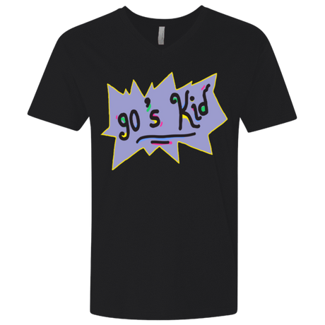 T-Shirts Black / X-Small 90's Kid Men's Premium V-Neck