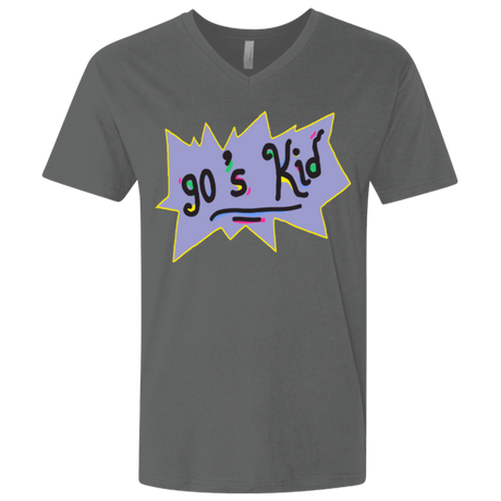 T-Shirts Heavy Metal / X-Small 90's Kid Men's Premium V-Neck