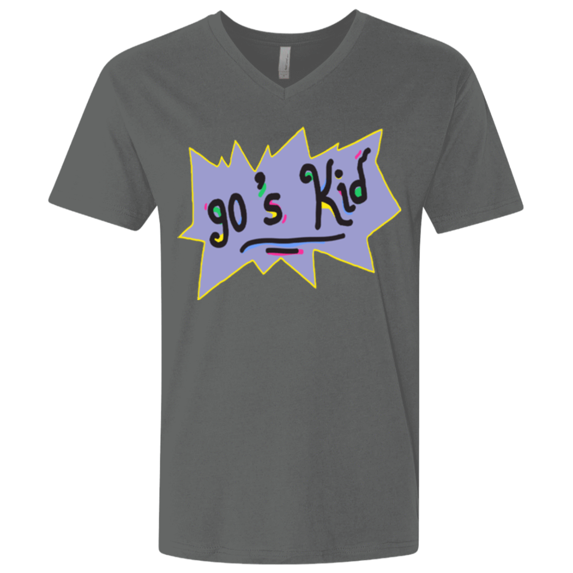 T-Shirts Heavy Metal / X-Small 90's Kid Men's Premium V-Neck