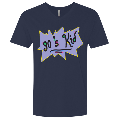 T-Shirts Midnight Navy / X-Small 90's Kid Men's Premium V-Neck