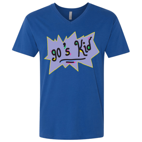 T-Shirts Royal / X-Small 90's Kid Men's Premium V-Neck