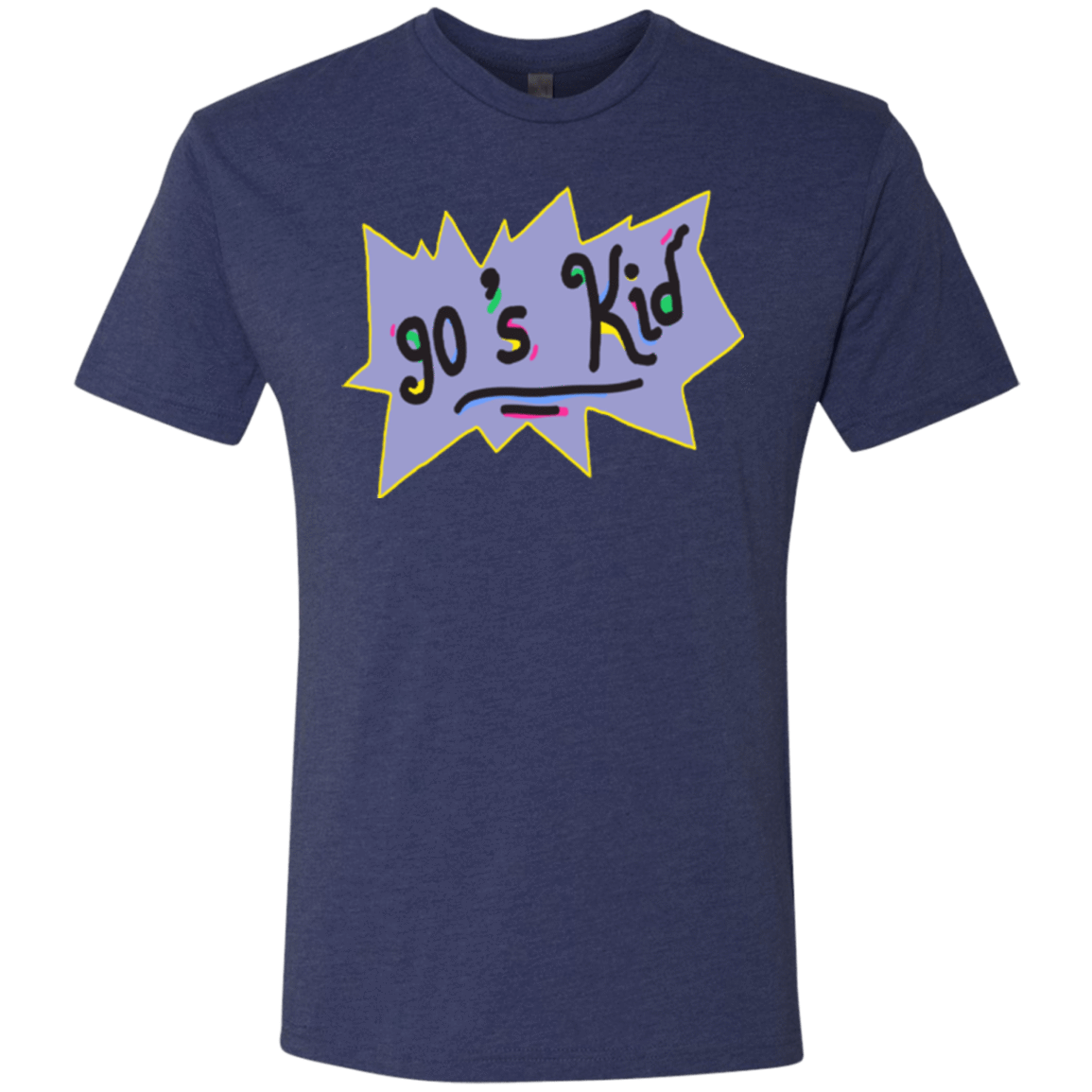T-Shirts Vintage Navy / Small 90's Kid Men's Triblend T-Shirt