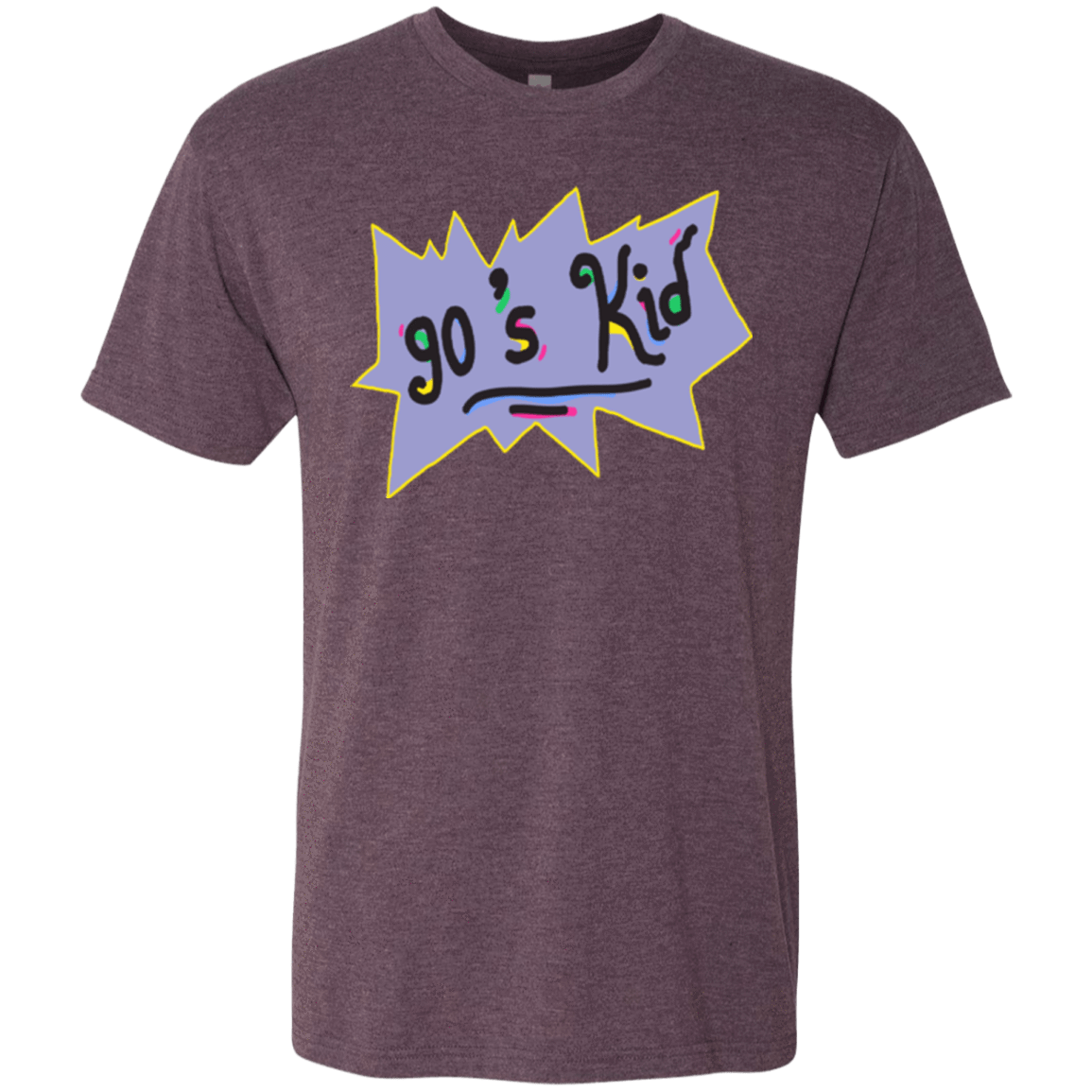T-Shirts Vintage Purple / Small 90's Kid Men's Triblend T-Shirt