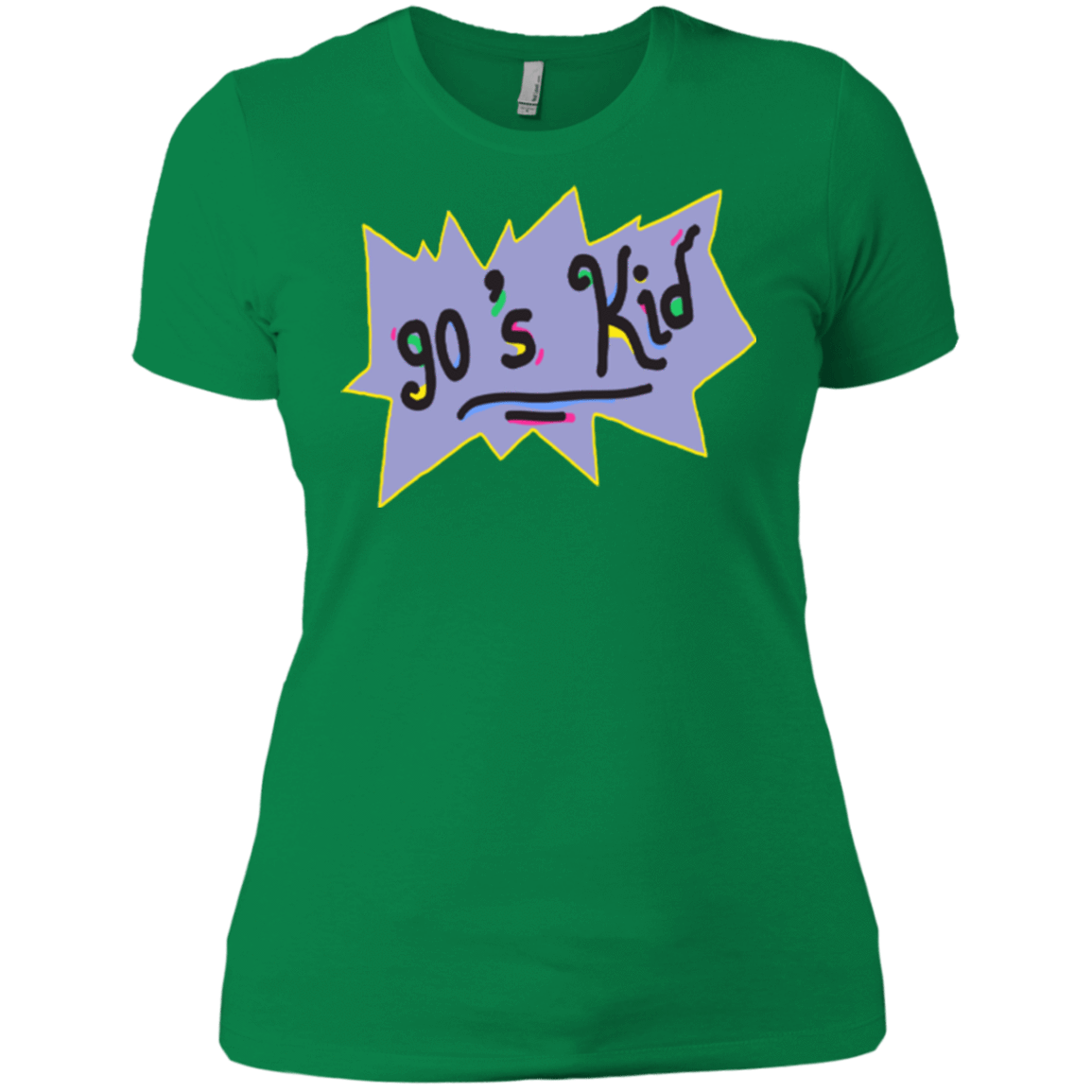 T-Shirts Kelly Green / X-Small 90's Kid Women's Premium T-Shirt