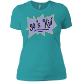 T-Shirts Tahiti Blue / X-Small 90's Kid Women's Premium T-Shirt