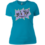 T-Shirts Turquoise / X-Small 90's Kid Women's Premium T-Shirt