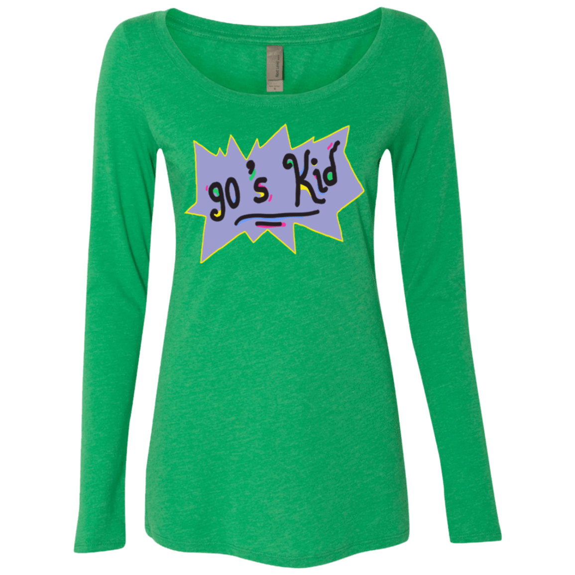 T-Shirts Envy / Small 90's Kid Women's Triblend Long Sleeve Shirt
