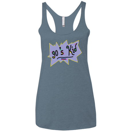 T-Shirts Indigo / X-Small 90's Kid Women's Triblend Racerback Tank