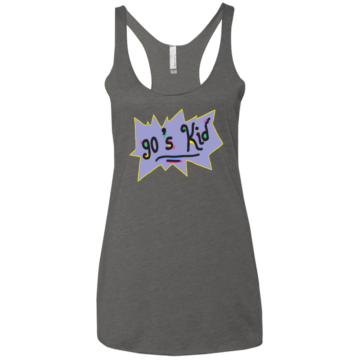 T-Shirts Premium Heather / X-Small 90's Kid Women's Triblend Racerback Tank