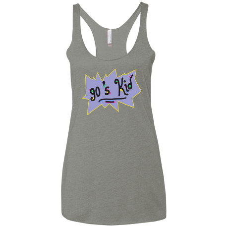 T-Shirts Venetian Grey / X-Small 90's Kid Women's Triblend Racerback Tank