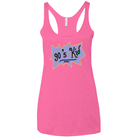 T-Shirts Vintage Pink / X-Small 90's Kid Women's Triblend Racerback Tank