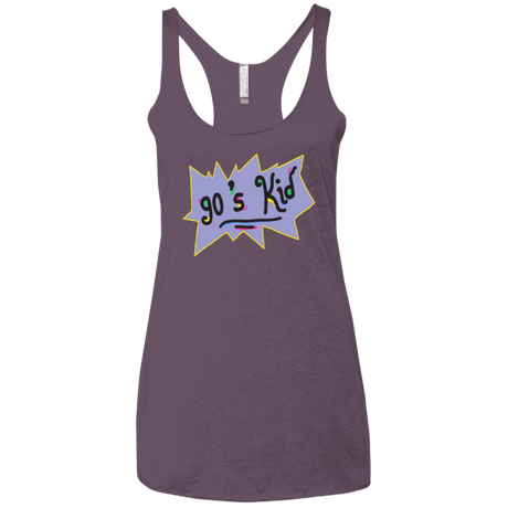 T-Shirts Vintage Purple / X-Small 90's Kid Women's Triblend Racerback Tank