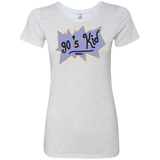 T-Shirts Heather White / Small 90's Kid Women's Triblend T-Shirt