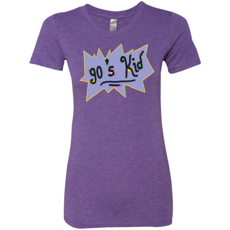 T-Shirts Purple Rush / Small 90's Kid Women's Triblend T-Shirt