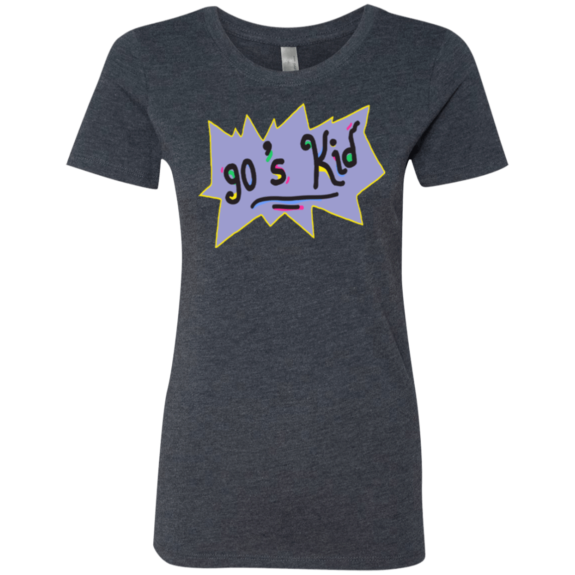 T-Shirts Vintage Navy / Small 90's Kid Women's Triblend T-Shirt