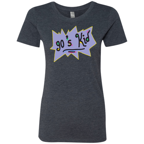 T-Shirts Vintage Navy / Small 90's Kid Women's Triblend T-Shirt