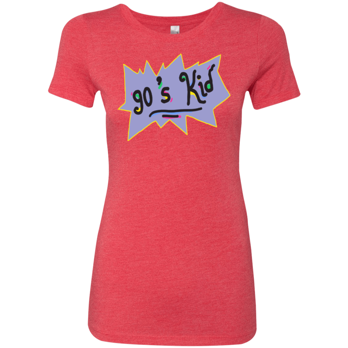 T-Shirts Vintage Red / Small 90's Kid Women's Triblend T-Shirt