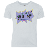 T-Shirts Heather White / YXS 90's Kid Youth Triblend T-Shirt