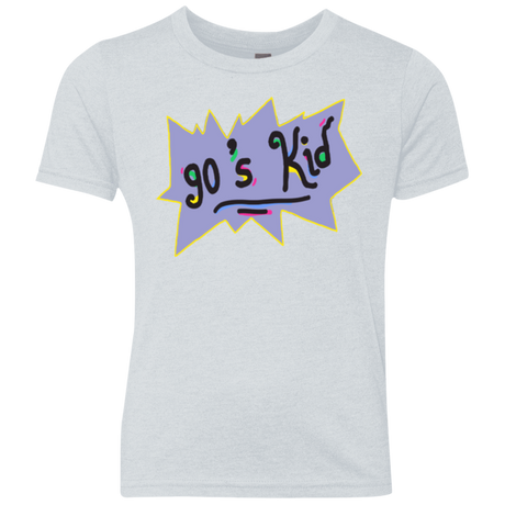 T-Shirts Heather White / YXS 90's Kid Youth Triblend T-Shirt