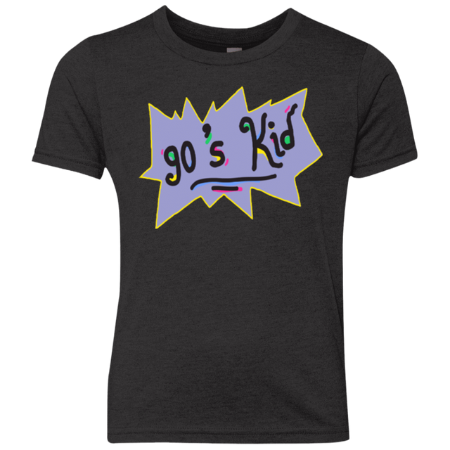 T-Shirts Vintage Black / YXS 90's Kid Youth Triblend T-Shirt