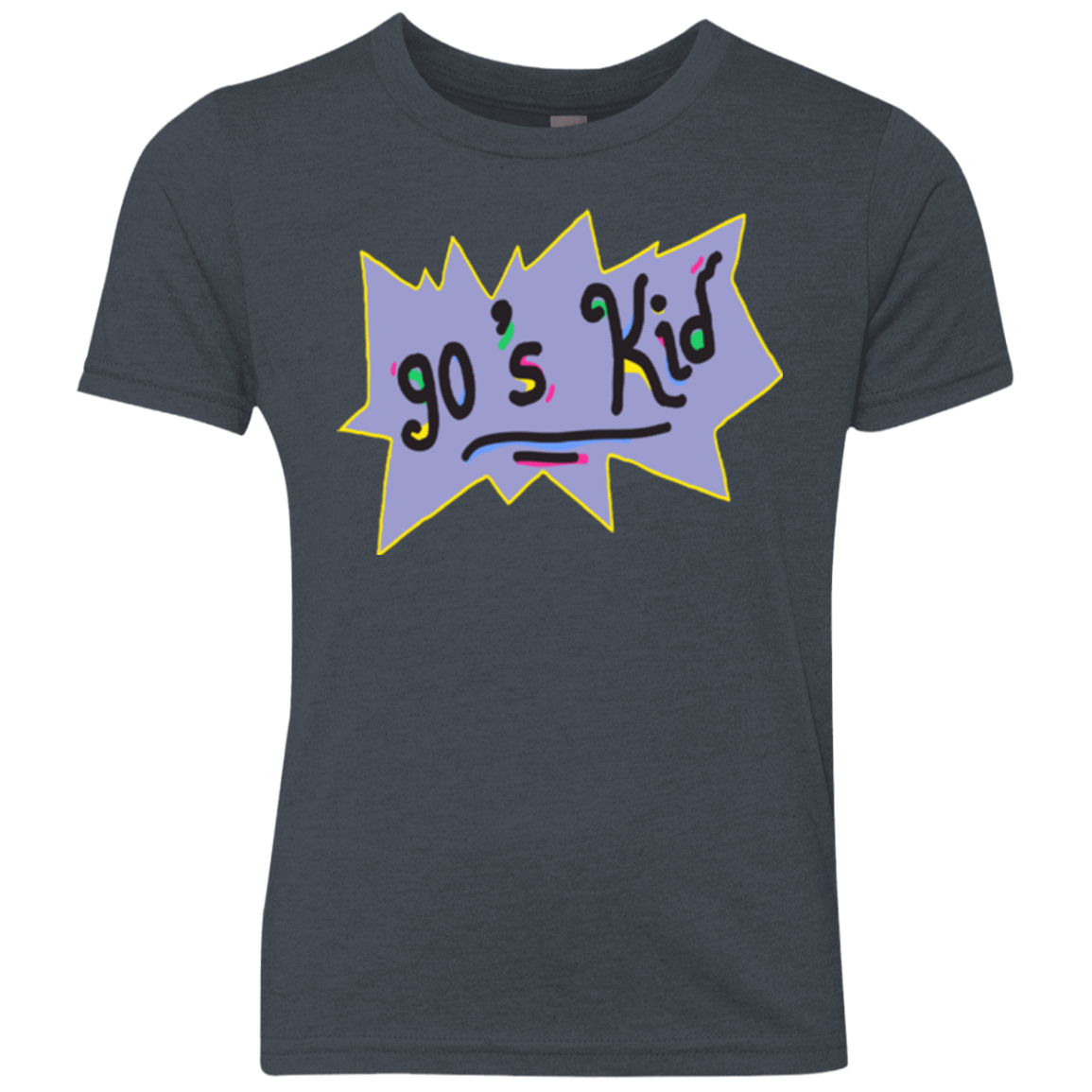 T-Shirts Vintage Navy / YXS 90's Kid Youth Triblend T-Shirt