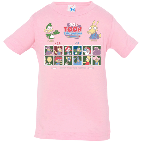 T-Shirts Pink / 6 Months 90s Toon Throwdown Infant Premium T-Shirt